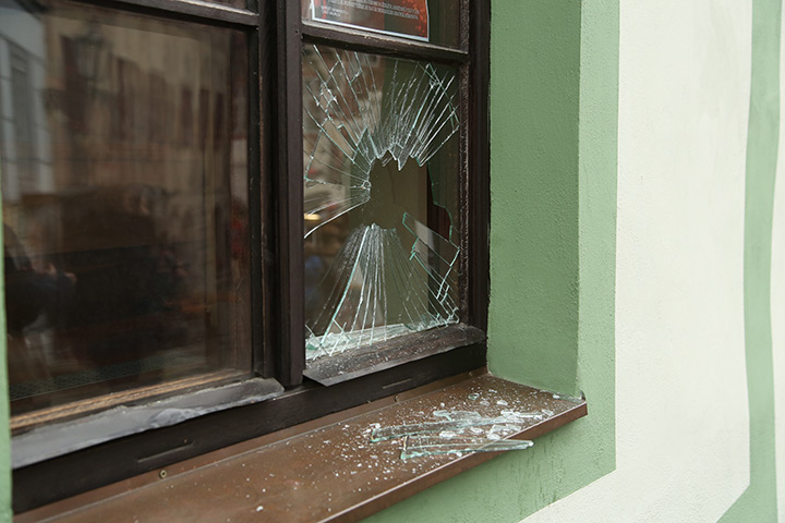 A2B Glass are able to board up broken windows while they are being repaired in March.